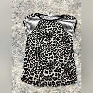 Heart and Soul Spun in Love Leopard Tee